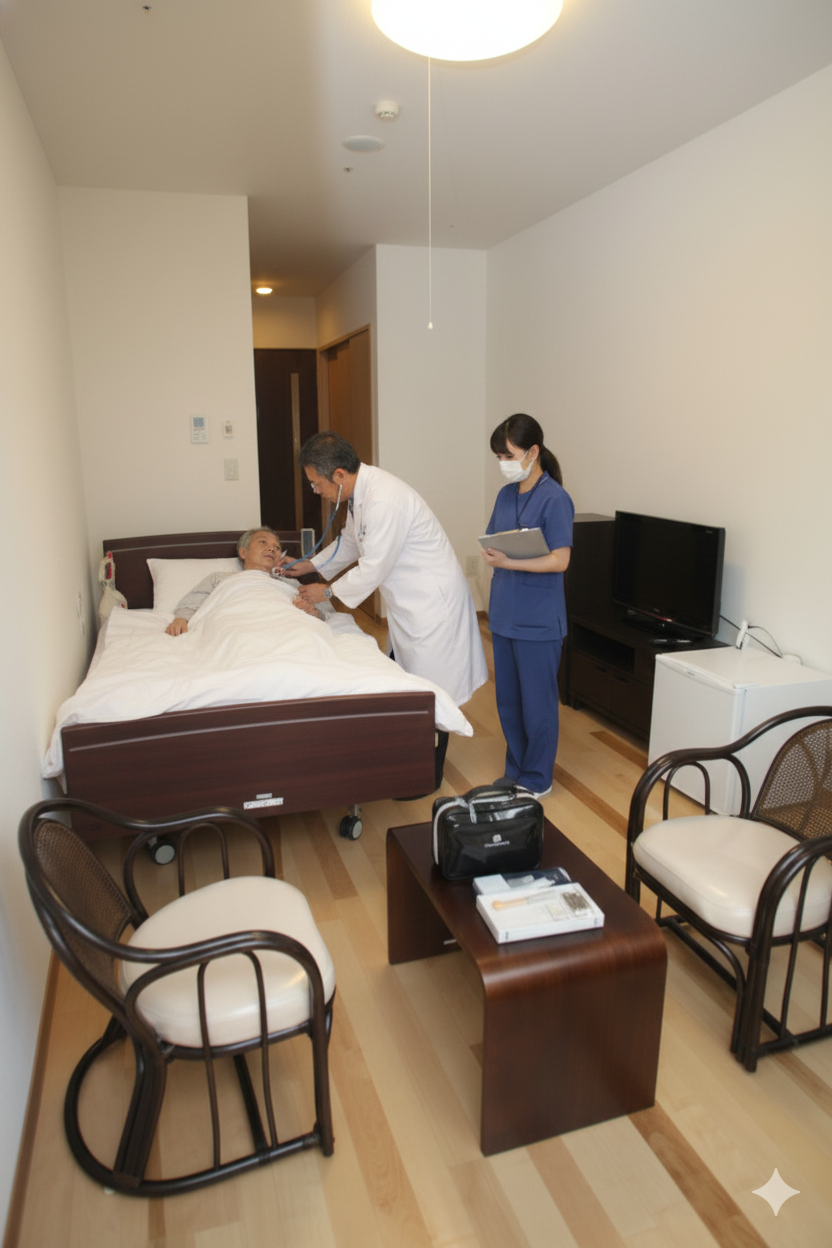 看護職員が健康チェック